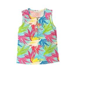 Banana Boat Tropical Print Tank Top  NWT!!